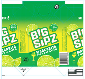 Big Sipz Margarita Fresh Lime August 2022