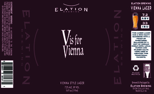 Elation Brewing V Is For Vienna August 2022