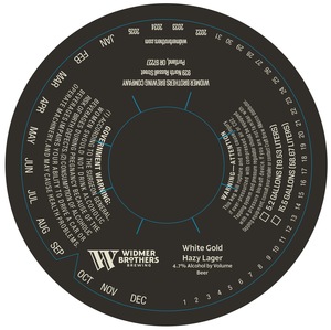 Widmer Brothers Brewing Company White Gold Hazy Lager August 2022