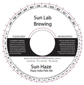 Sun Lab Brewing Sun Haze August 2022