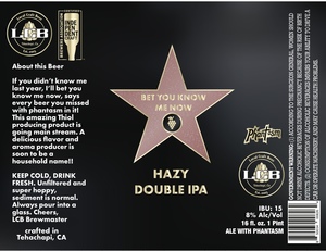 Bet You Know Me Now Hazy Double IPA September 2022