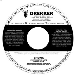 Drekker Brewing Company Chonk Pumpkin Spice Latte August 2022