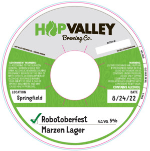 Hop Valley Brewing Co. Robotoberfest