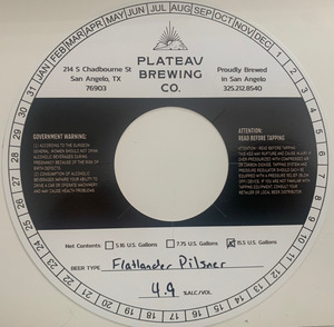 Flatlander Pilsner August 2022