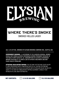 Elysian Brewing Company Where There's Smoke