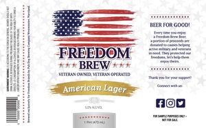 Freedom Brands American Lager September 2022