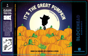 Blockhead Beerworks Its The Great Pumpkin August 2022