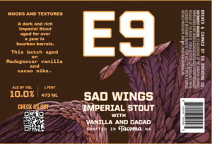 Sad Wings Imperial Stout August 2022