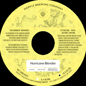 Hopfly Brewing Company Hurricane Blender