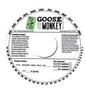 Goose And The Monkey Brewhouse D. Co. Session India Pale Ale