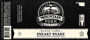 Black Label Sneaky Snake Belgian Style Golden Ale