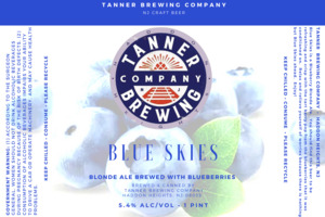 Tanner Brewing Company Blue Skies