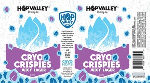 Hop Valley Brewing Co. Cryo Crispies January 2023