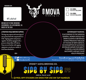 Stone / Mova Brewing Co. Side By Side Ipa January 2023