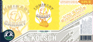 Casual Animal Brewing Co Luminary Canary Kolsch
