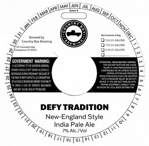 Country Boy Brewing Defy Tradition