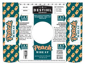 Destihl Brewery Peach Wheat January 2023