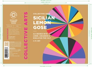 Collective Arts Sicilian Lemon Gose January 2023