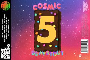Front Porch Brewing Cosmic Bday Stout January 2023