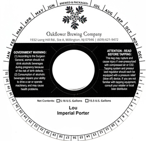 Oakflower Brewing Company Lou January 2023