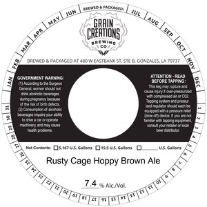 Rusty Cage Hoppy Brown Ale January 2023