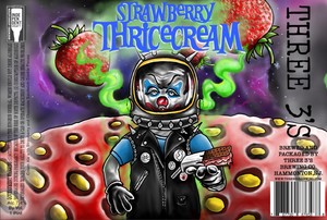 Three 3's Strawberry Thricecream January 2023