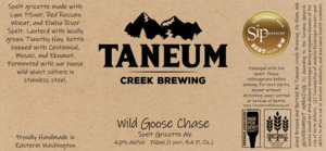 Taneum Creek Brewing Wild Goose Chase