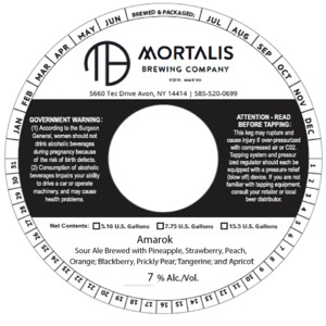 Mortalis Brewing Company Amarok