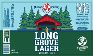 Buffalo Creek Brewing Long Grove Lager