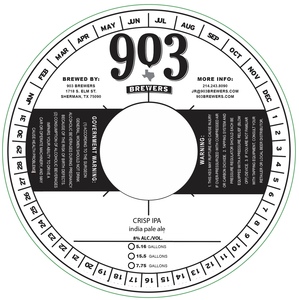 903 Brewers Crisp IPA January 2023