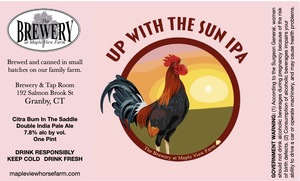 The Brewery At Maple View Farm Up With The Sun January 2023