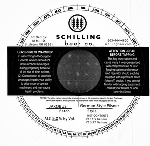 Schilling Beer Co. Jakobus January 2023