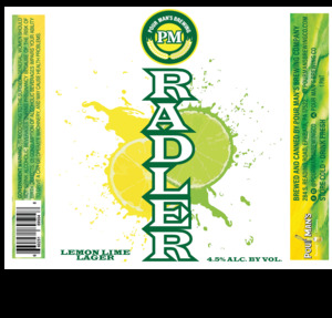 Radler Lemon Lime Lager January 2023
