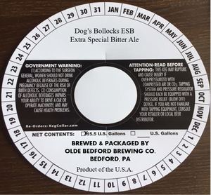 Olde Bedford Brewing Co. Dog's Bollocks Esb January 2023