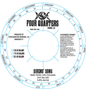 Four Quarters Brewing, LLC Sirens' Song