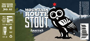 Sanitas Brewing Co. Mountain Route Stout January 2023