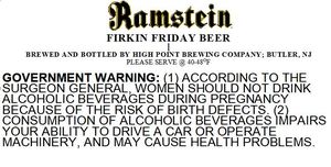 Ramstein Firkin Friday Beer January 2023
