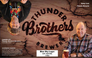 Thunder Brothers Brewery Blue Sky Lager