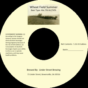 Linder Street Brewing Wheat Field Summer January 2023