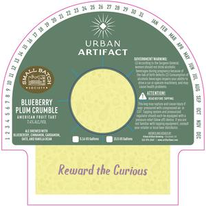 Urban Artifact Blueberry Plum Crumble January 2023