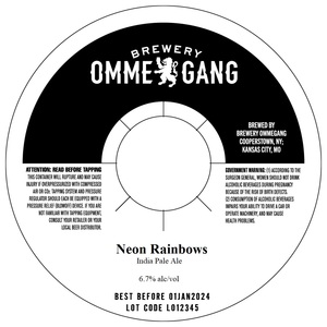 Ommegang Neon Rainbows January 2023