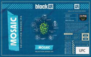 Block 15 Brewing Co. Mosaic Selection Series IPA