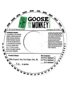 Goose And The Monkey Brewhouse False Prophets Honey Tripel Belgian Style Ale