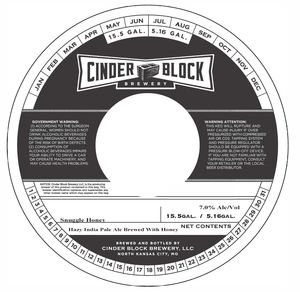 Cinder Block Brewery Snuggle Honey February 2023