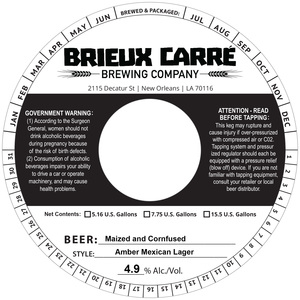 Maized And Cornfused Amber Mexican Lager