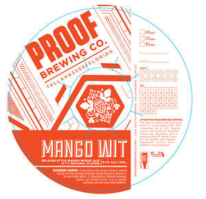 Proof Brewing Co. Mango Wit February 2023