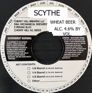 Mechanical Brewery Scythe February 2023