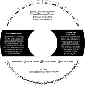 Crossed Cannons Brewery Jet Blast February 2023