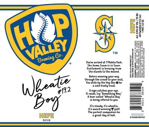 Hop Valley Brewing Co. Wheatie Boi