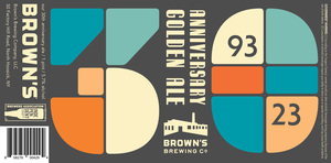 Brown's Anniversary Golden Ale February 2023